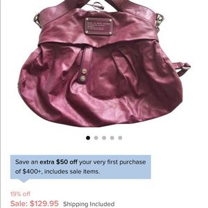 Marc by Marc Jacobs Workwear Purple Leather bag